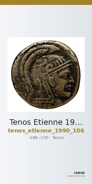 Tenos Etienne 1990 Période I, 106 — CANOA