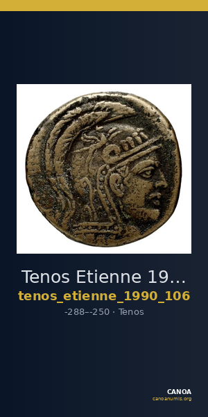 Tenos Etienne 1990 Période I, 106 — CANOA
