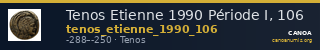 Tenos Etienne 1990 Période I, 106 — CANOA