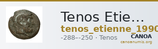 Tenos Etienne 1990 Période I, 108, 1010 — CANOA
