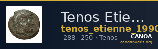 Tenos Etienne 1990 Période I, 108, 1010 — CANOA