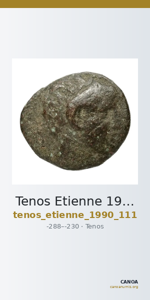 Tenos Etienne 1990 Période I, 111 — CANOA