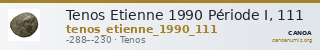 Tenos Etienne 1990 Période I, 111 — CANOA