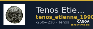 Tenos Etienne 1990 Période I, 112 — CANOA