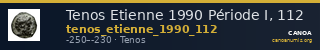 Tenos Etienne 1990 Période I, 112 — CANOA