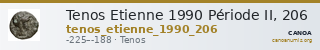 Tenos Etienne 1990 Période II, 206 — CANOA