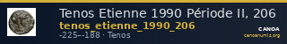 Tenos Etienne 1990 Période II, 206 — CANOA