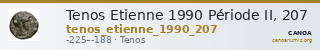 Tenos Etienne 1990 Période II, 207 — CANOA