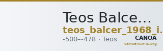 Teos Balcer 1968 Period I, xxxiii-xxxiv — CANOA