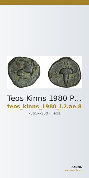 Teos Kinns 1980 Period I.2, AE 8 — CANOA
