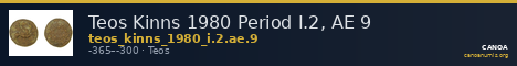 Teos Kinns 1980 Period I.2, AE 9 — CANOA