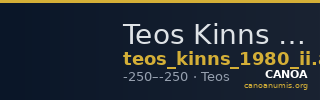 Teos Kinns 1980 Period II, AE 6 — CANOA