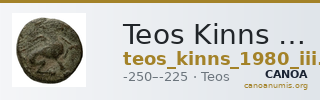 Teos Kinns 1980 Period III, AE 11 — CANOA
