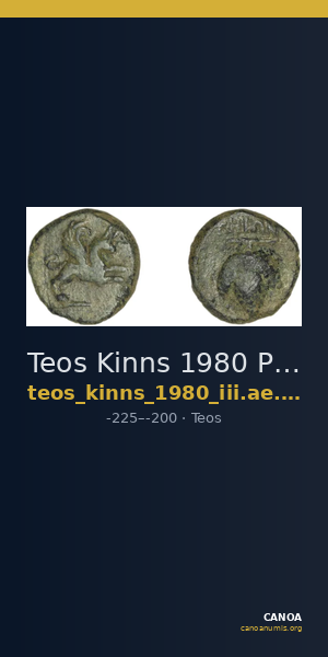 Teos Kinns 1980 Period III, AE 13 — CANOA