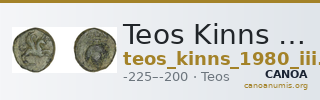 Teos Kinns 1980 Period III, AE 13 — CANOA