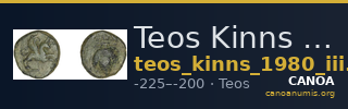 Teos Kinns 1980 Period III, AE 13 — CANOA