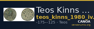 Teos Kinns 1980 Period IV, AE 14 — CANOA