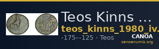 Teos Kinns 1980 Period IV, AE 15 — CANOA