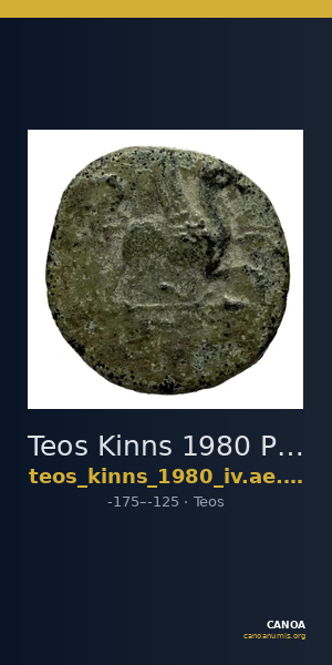 Teos Kinns 1980 Period IV, AE 16 — CANOA