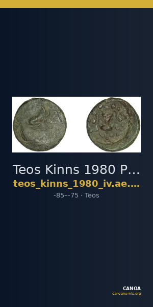 Teos Kinns 1980 Period IV, AE 18 — CANOA