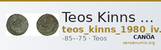 Teos Kinns 1980 Period IV, AE 18 — CANOA