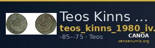 Teos Kinns 1980 Period IV, AE 18 — CANOA