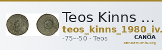 Teos Kinns 1980 Period IV, AE 19 — CANOA