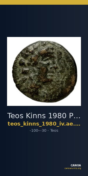 Teos Kinns 1980 Period IV, AE 22 — CANOA