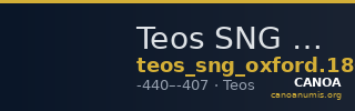 Teos SNG Oxford 1808-1809 — CANOA