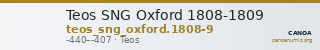 Teos SNG Oxford 1808-1809 — CANOA