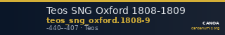 Teos SNG Oxford 1808-1809 — CANOA