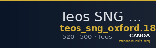 Teos SNG Oxford 1810-1811 — CANOA