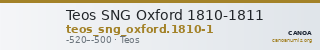 Teos SNG Oxford 1810-1811 — CANOA