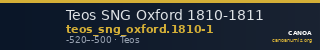Teos SNG Oxford 1810-1811 — CANOA