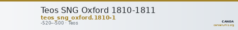 Teos SNG Oxford 1810-1811 — CANOA