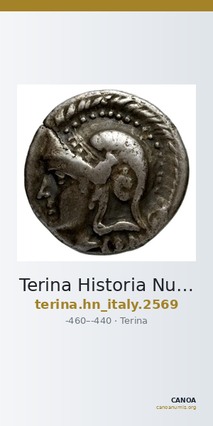 Terina Historia Numorum Italy 2569 — CANOA