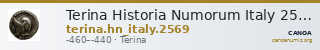 Terina Historia Numorum Italy 2569 — CANOA