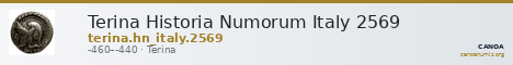 Terina Historia Numorum Italy 2569 — CANOA