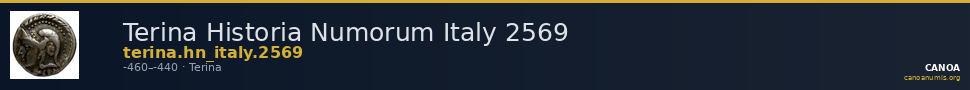 Terina Historia Numorum Italy 2569 — CANOA