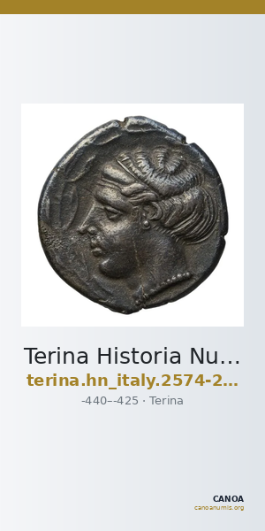 Terina Historia Numorum Italy 2574-2580 — CANOA