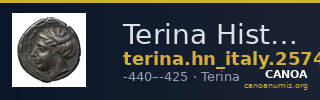 Terina Historia Numorum Italy 2574-2580 — CANOA