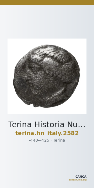 Terina Historia Numorum Italy 2582 — CANOA