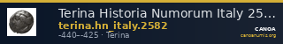 Terina Historia Numorum Italy 2582 — CANOA