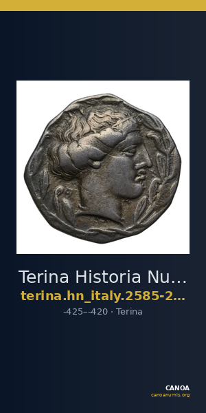 Terina Historia Numorum Italy 2585-2595 — CANOA