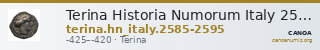 Terina Historia Numorum Italy 2585-2595 — CANOA