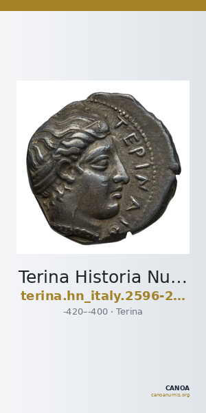 Terina Historia Numorum Italy 2596-2622 — CANOA
