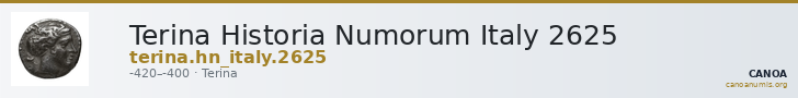 Terina Historia Numorum Italy 2625 — CANOA