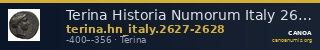 Terina Historia Numorum Italy 2627-2628 — CANOA