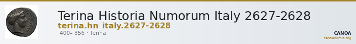 Terina Historia Numorum Italy 2627-2628 — CANOA