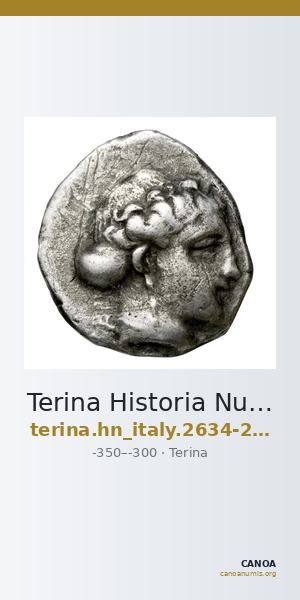 Terina Historia Numorum Italy 2634-2637 — CANOA